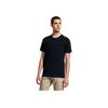 Bequemes Weiches Einfarbiges Atmungsaktives Kurzarm-T-Shirt Herren Oberteile Schwarz 844807-010