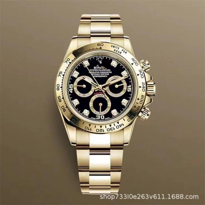 Montre Daytona Di Panda Bleu Glace Homme Montre Mécanique Entièrement Automatique Trois Compteurs Six Aiguilles Multifonctionnel Danny Road Chronographe