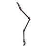 Articulating Arm 3 Section Adjustable Detachable 1 4inch 3 8inch 5 8inch Screw 360 Degrees  Ball Head C Clamp Aluminum