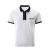 Men's Casual Chest Pocket Short Sleeved T-shirt Polo Shirt