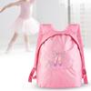 Girls Ballet Dance Backpack Kids Shoulder Sports Zipper Bag(Pink)