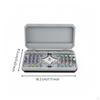 34 in 1 Screwdriver Set Portable Multi Bit Ratchet Compact Manual Wrench for