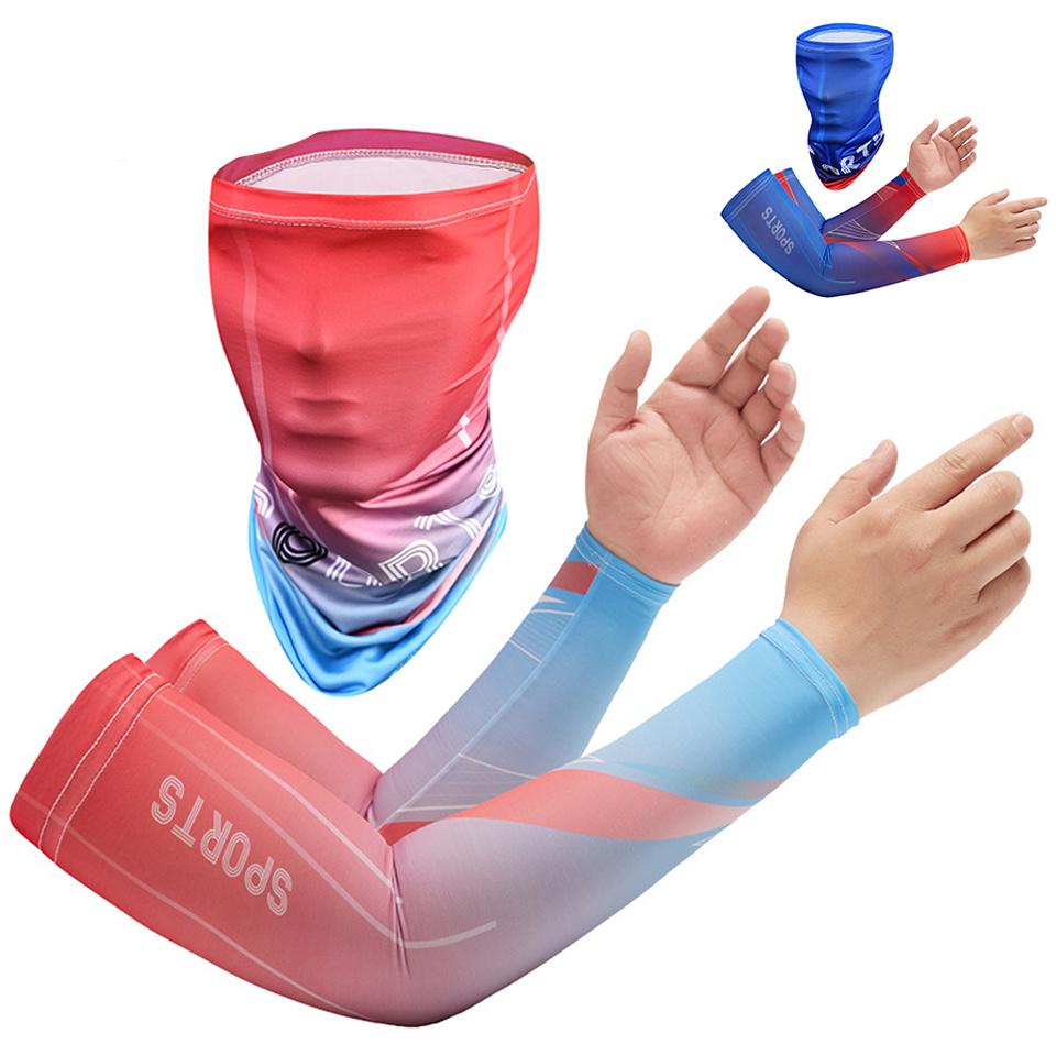 Ice Silk Sleeve Cover Arm Protection Sun Protection Sleeve Cover Outdoor Driving Mountaineering Riding Fishing Ice Sleeve