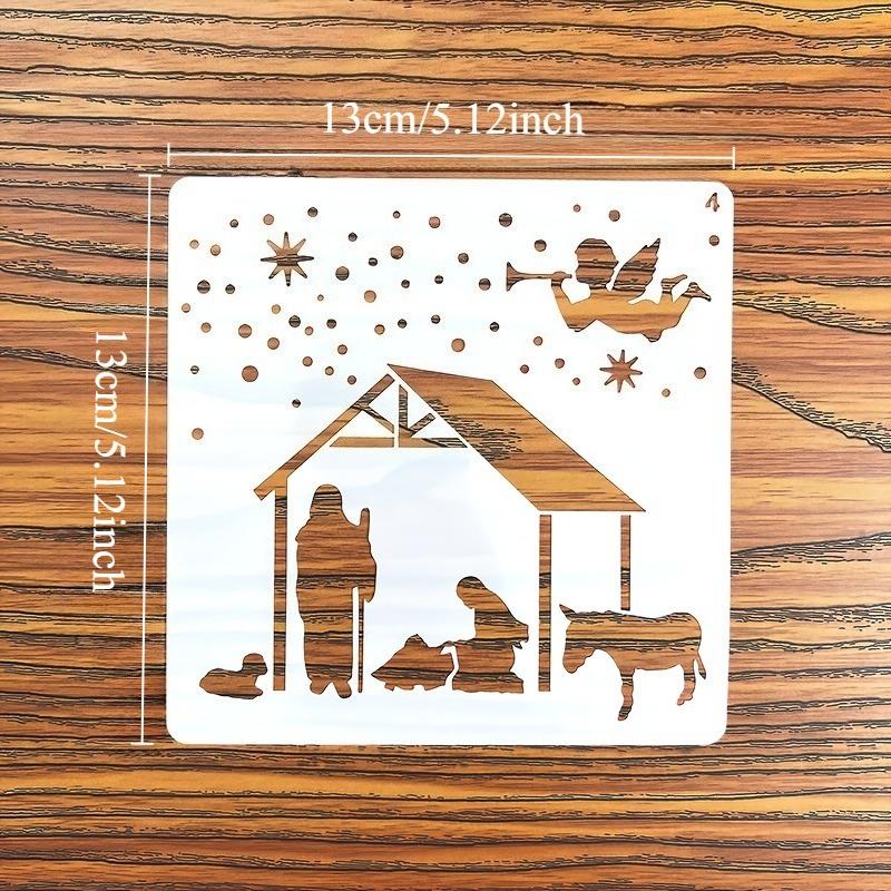 Christmas Painting Templates Festive Art Designs DIY Craft Christmas Decor Printable Gift Creative Projects Stencil Scrapbooking