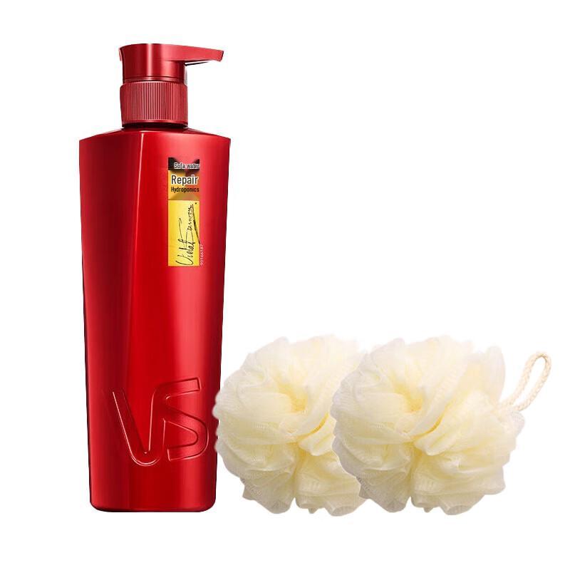 

Vidal Sassoon Repair & Hydrate Shampoo 400G with 2 Shower Puffs