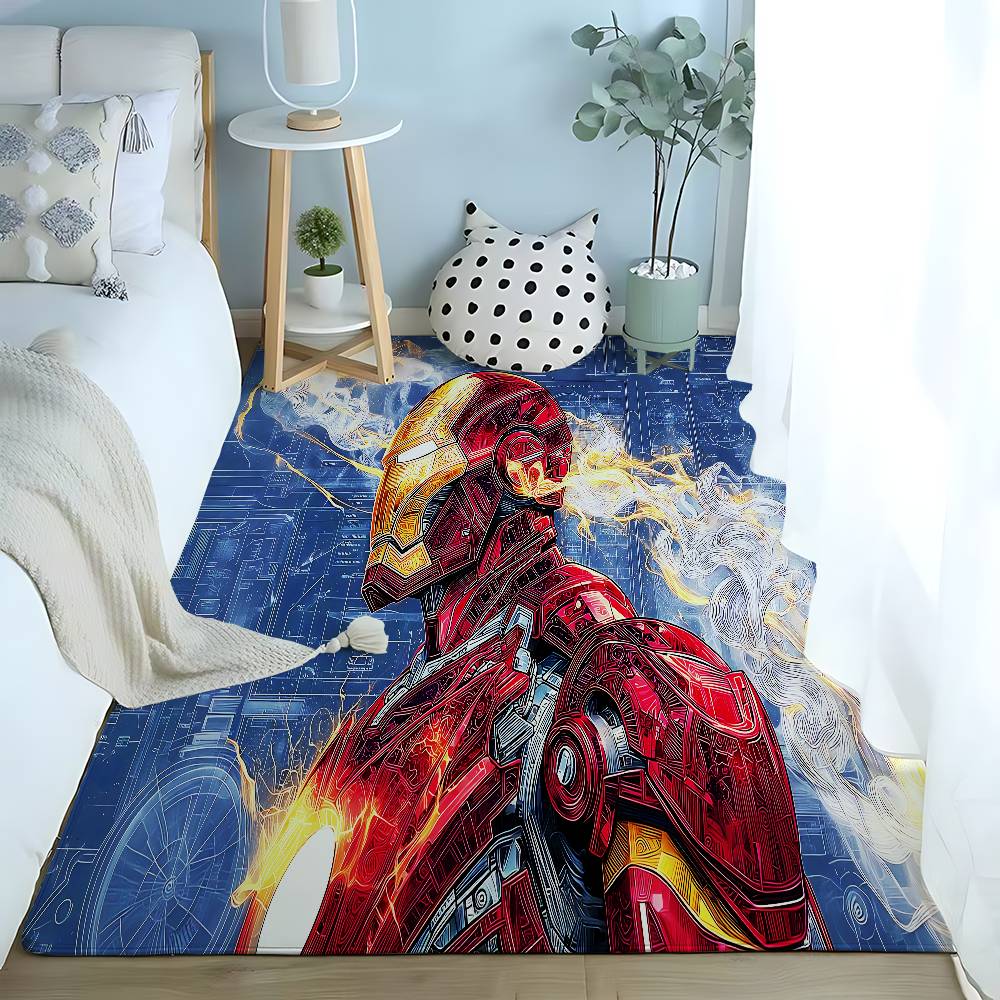 Classic-I-iron ManS Cool Carpet Bathroom Anti-slip Mat Door Mat Home Decoration Mat Entrance Door Mat Scratch-resistant Door Mat
