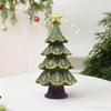 Christmas Tree Statue Small Decorations for Shelf Holiday Landscape