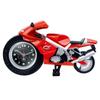 Cartoon Motorcycle Alarm Clock Silent Movement Plastic Bedhead Alarm Clock Drop-proof Mini Alarm Clock for Children