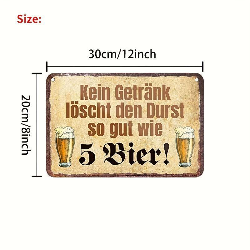 Decorative Metal Beer Sign 30x20cm