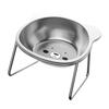 Raised Cat Bowl Stainless Steel Anti Slip Stable Tilted with Stand Dog Water Food Bowl for Indoor Cats Small Dogs Kitten Puppy