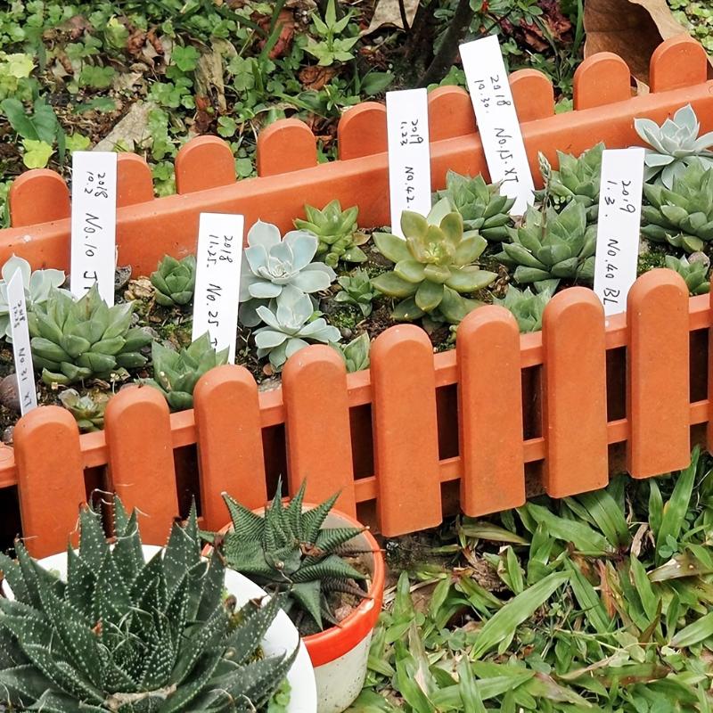 100pcs White Waterproof Plant Labels Non-Fading Plant Tags For Nursery Stakes Pot Outdoor Plant Weather Resistant Garden Markers