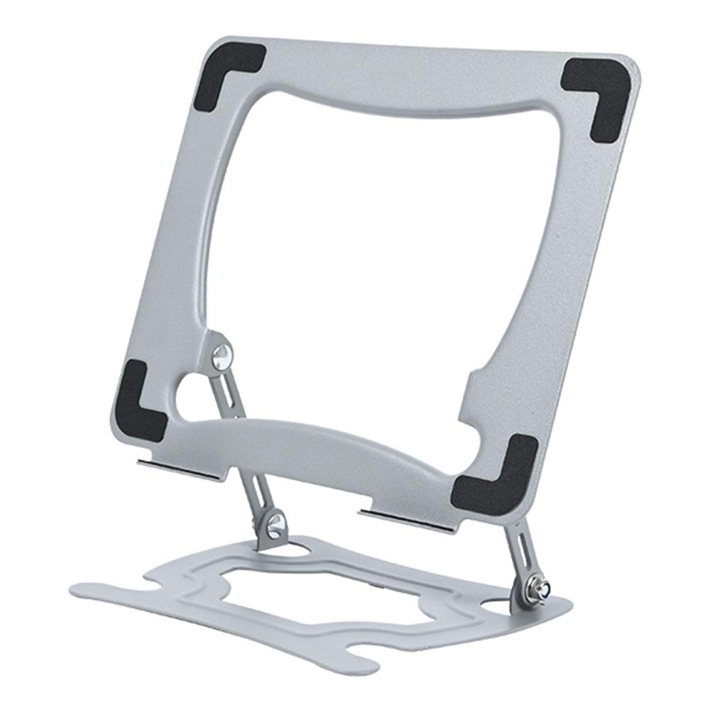 GFS015-T Carbon Steel Foldable Tablet Stand Adjustable Height Heat Dissipation Collapsible Laptop Bracket A