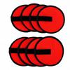 8 Pcs Fishing Lure Wraps Covers Oxford Fabric Fish Hook Bait Storage Protectors for Fishing Rod Red