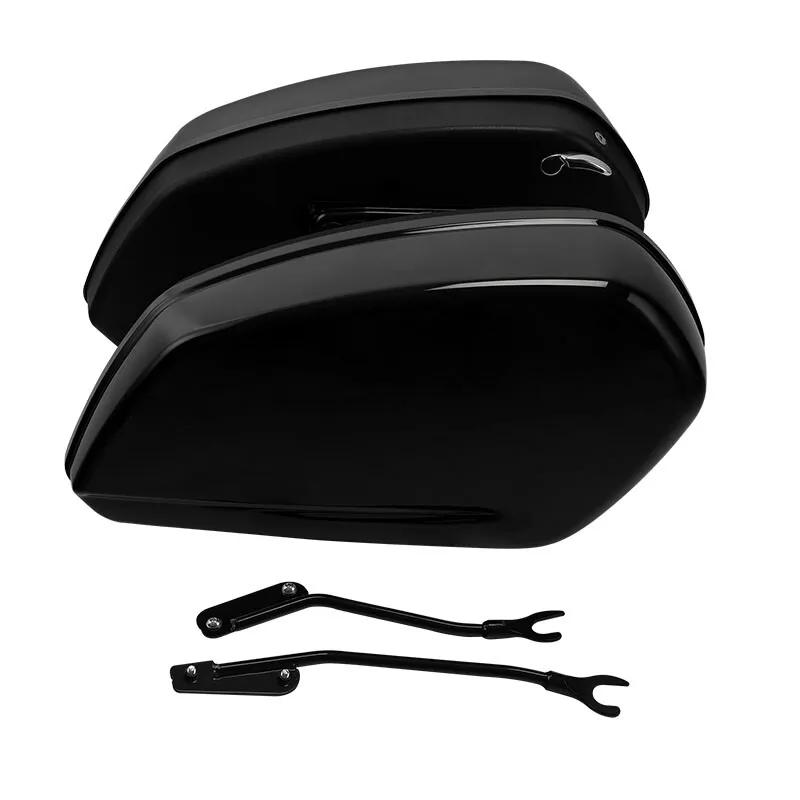 Motorcycle Black Saddlebag Saddle Bags Docking Kit For Harley Sport Glide FLSB 2018-2024