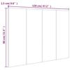 Vidaxl Bed Headboard, Sonoma Oak, 120X1.5X80 Cm