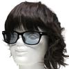 Black x Light Smoke Fashion Glasses Stylish Eyeglasses for Men and Square Clear Colored UV Popular [Berkuto] (Non-prescription) Stylish, Women, Shape,
