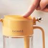 Large Capacity Glass Seasoning Jar 400ml Salt Seasoning Box Sugar and Salt Container  for Home