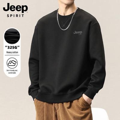 JEEP SPIRIT Men's Loose Fit Crewneck Sweatshirt