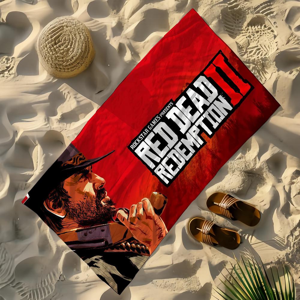 R-Red Dead R-Redemption 2 Towel Yoga Gym Yoga Gym Lightweight Portable for Swimming Beach Travel Sports Accessories Sandproof