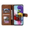 Applicable to Samsung S25 calf pattern splicing leather case A56 retro matte card wallet bracket protective case A27