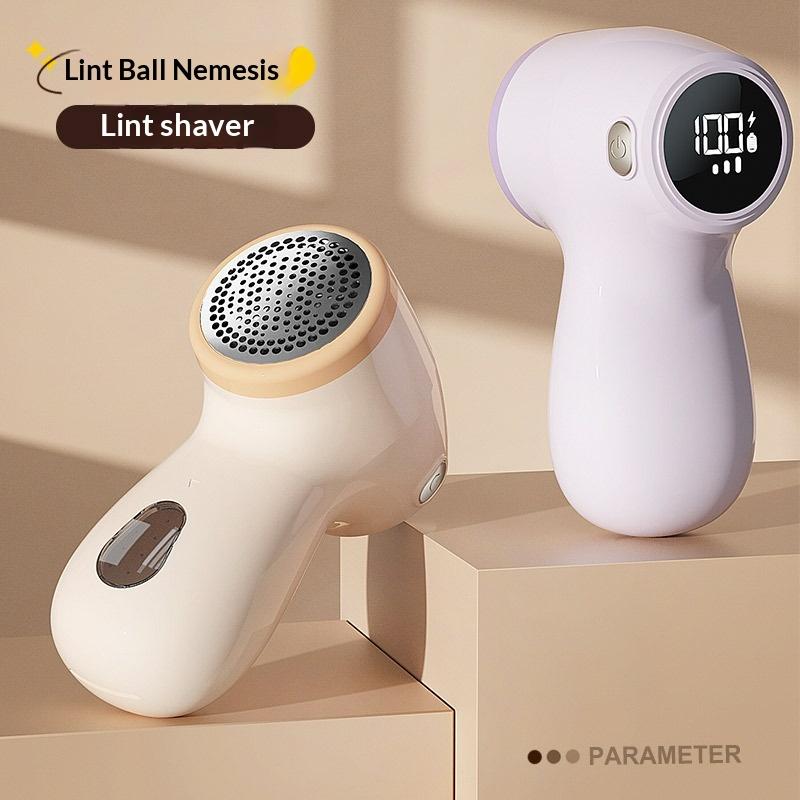 Electric Fabric Lint Remover Shaver With Digital Display Usb Rechargeable Clothes Fuzz Pill Trimmer Portable Sweater Defuzzer