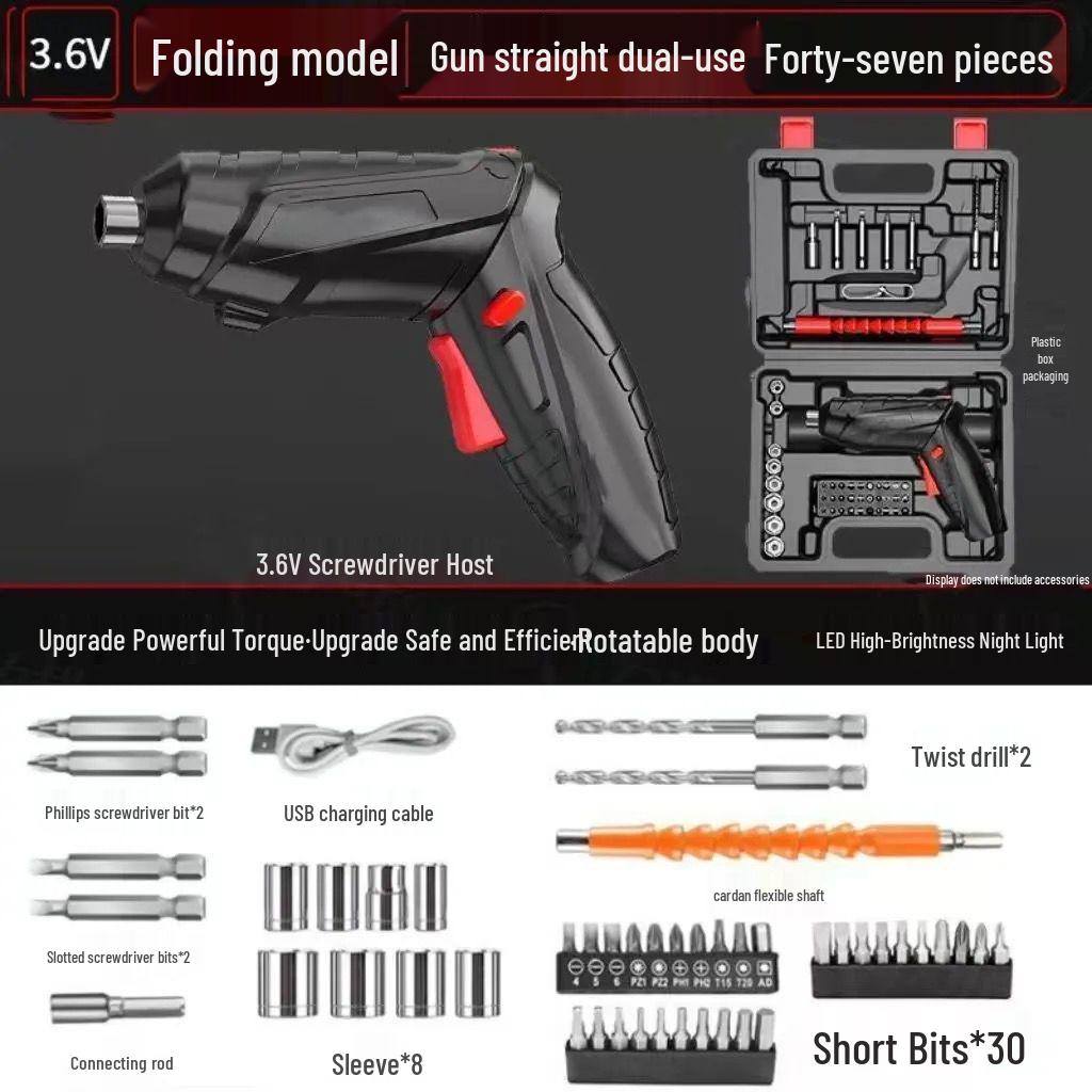 Rechargeable Mini Electric Screwdriver & Drill Tool