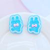 10Pcs New Mini Cute Cartoon Animal Rabbit Series Flat back Resin Cabochons Scrapbooking DIY Jewelry Craft Decoration Accessorie
