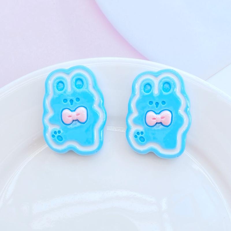 10Pcs New Mini Cute Cartoon Animal Rabbit Series Flat back Resin Cabochons Scrapbooking DIY Jewelry Craft Decoration Accessorie