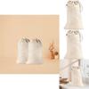 Elegante Borsa per Bucato in Cotone per la Casa e la Camera da Letto Leggera Facile da Trasportare