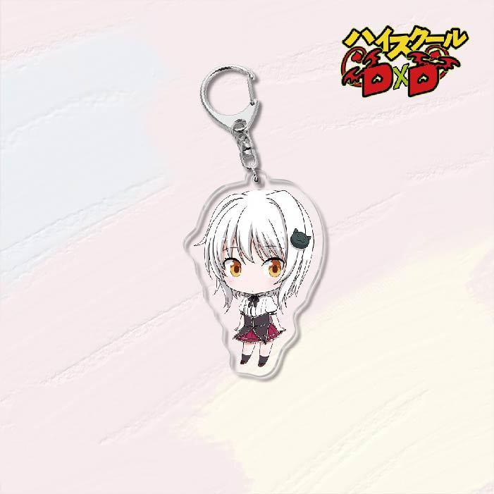 Anime High School DxD HERO Acrylic Keychains Pendant Rias Kureha Accessories Car Key Chain Key Ring Phone Bag Hanging Jewelry