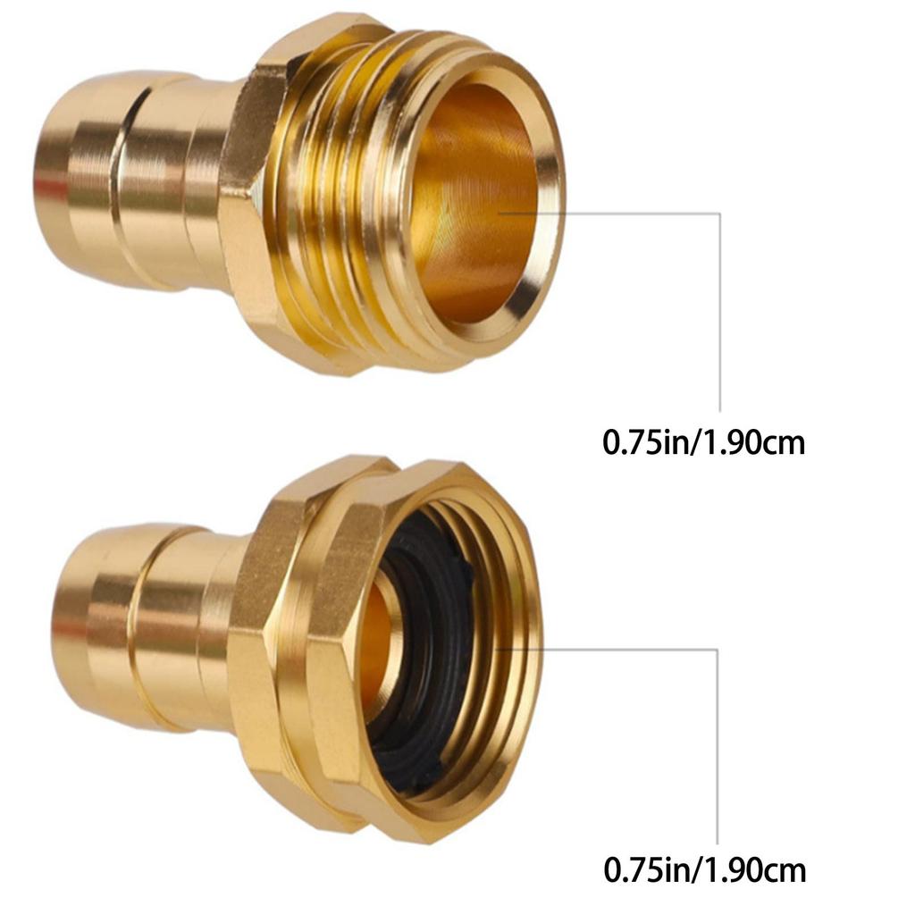 Garden Hose Repair Connectors Stainless Steel Clamps for 3/4 Inch Hoses Corrosion Resistant Easy To Install Long Lasting