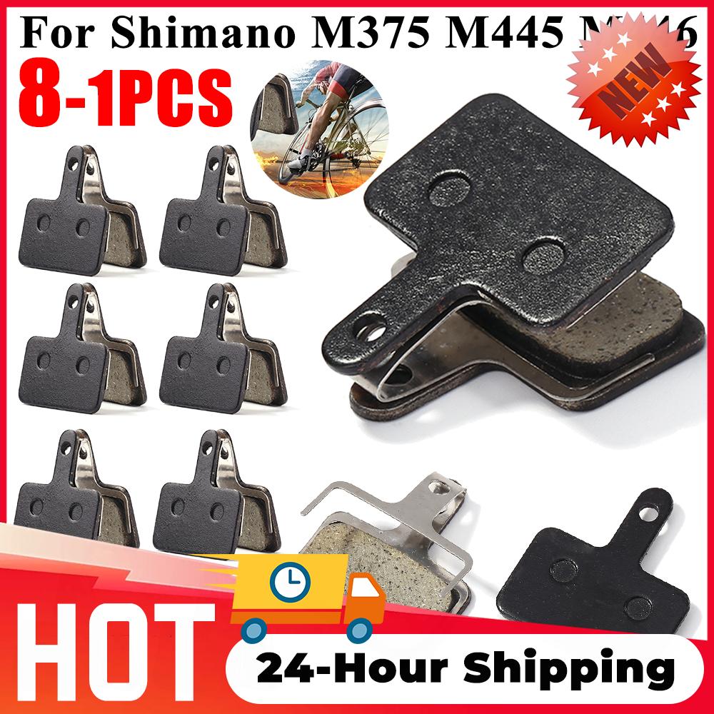 Bicycle Disc Brake Pads Resin Semi-Metal for Shimano M315 M355 M375 M445 M446 MTB Hydraulic Disc Brake Replacement Cycling Parts
