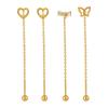 High-End Korean Style Titanium Heart Earrings - Anti-Drop & Anti-Snag Design for Women