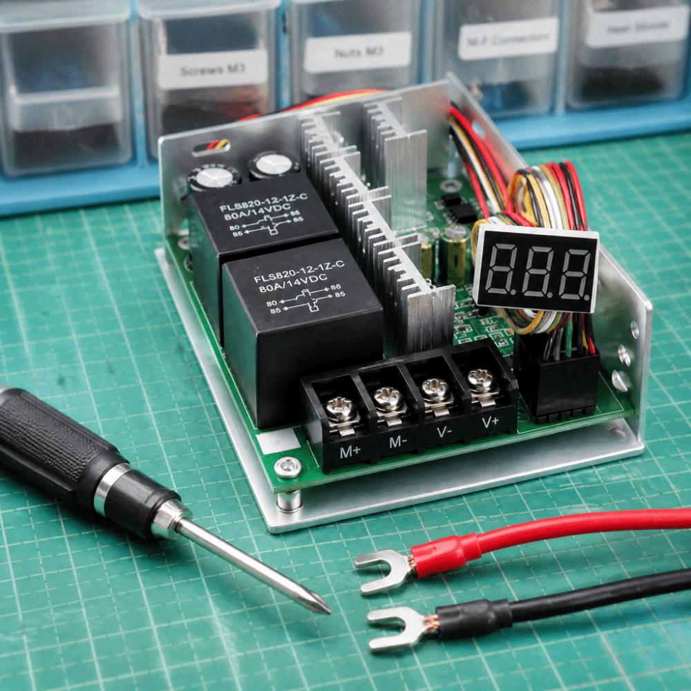 CW/CCW Switch PWM Motor Speed Controller 60A Current Rating Motor Speed Regulator  DIY Projects