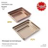 Non-Stick Rectangle Baking Pan for Cakes, Tiramisu, Cookies, Snowflake Crisps, and Nougat