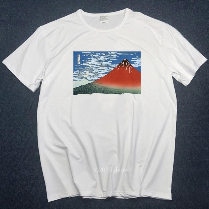 Designer Tshirts Off The Great Wave Of English Bulldog T Shirt For Man White T