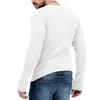 Men Fall Winter Sweater V Neck Slim Fit Long Sleeve Elastic Knitted