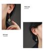 Handmade Chinese-Style Hetian Jade & Agarwood Earrings with Ear Hooks - Versatile Design for Women