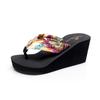 Elegant Women Summer Wedge Platform Thong Flip Flops Sandals For Beach And Casual Outings