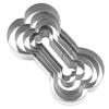 5Pcs Cookie Cutter Molds Rustproof Non-Stick Reusable DIY Dog Bone Mini Cookie Cutter Stainless Steel Sandwich Cutters