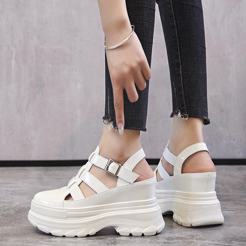 Inner height increase new spring and autumn dad shoes thick sole hollow ins sports and leisure shoes A