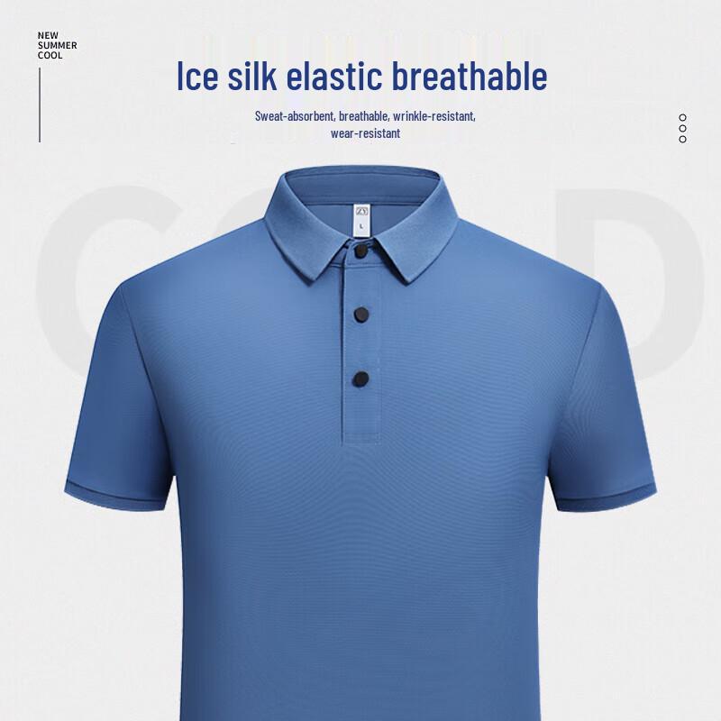 QIANYIYANG Unisex Quick-Dry Polo Shirt