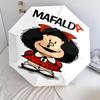 1 PC Automatic Folding Umbrella - Mafalda Pattern, Portable & Foldable Design with 8 Ribs, Christmas Birthday Gifts