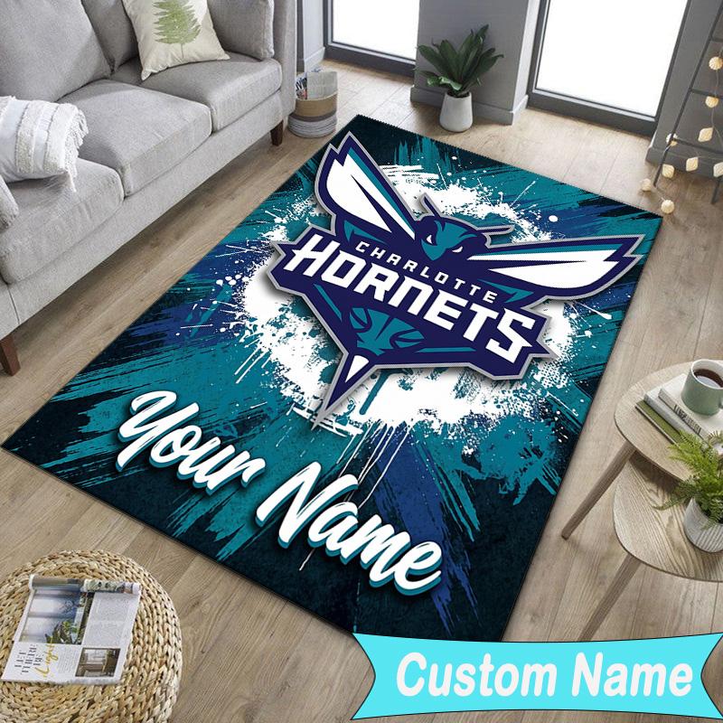 Custom NameCharlotte Logo Art Carpet, Indoor Rug, Chair Rug, Living Rooms, Doormat Made From Polyester Home Decor Birthday Christmas Gifts