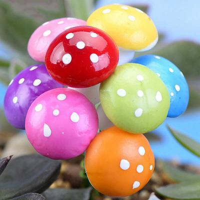 60 Pezzi Miniature di Funghi di Schiuma Colorate Piccole Statuette di Funghi Pali di Funghi in Miniatura per Giardino Fatato Micro Paesaggio Vasi per Piante Bonsai