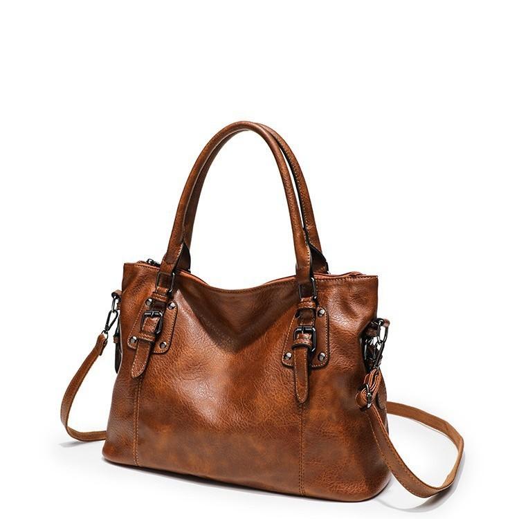 Einfache Retro-Tragetasche 2025 Neu Großvolumige Textur Handtasche Mode All-Match Damen Schulter-Umhängetasche