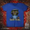 Adorable Trash Panda Cartoon T-Shirt, Funny Raccoon Kids Tee, Cute Animal Humor Shirt for Children, Playful Gift for Grandkids