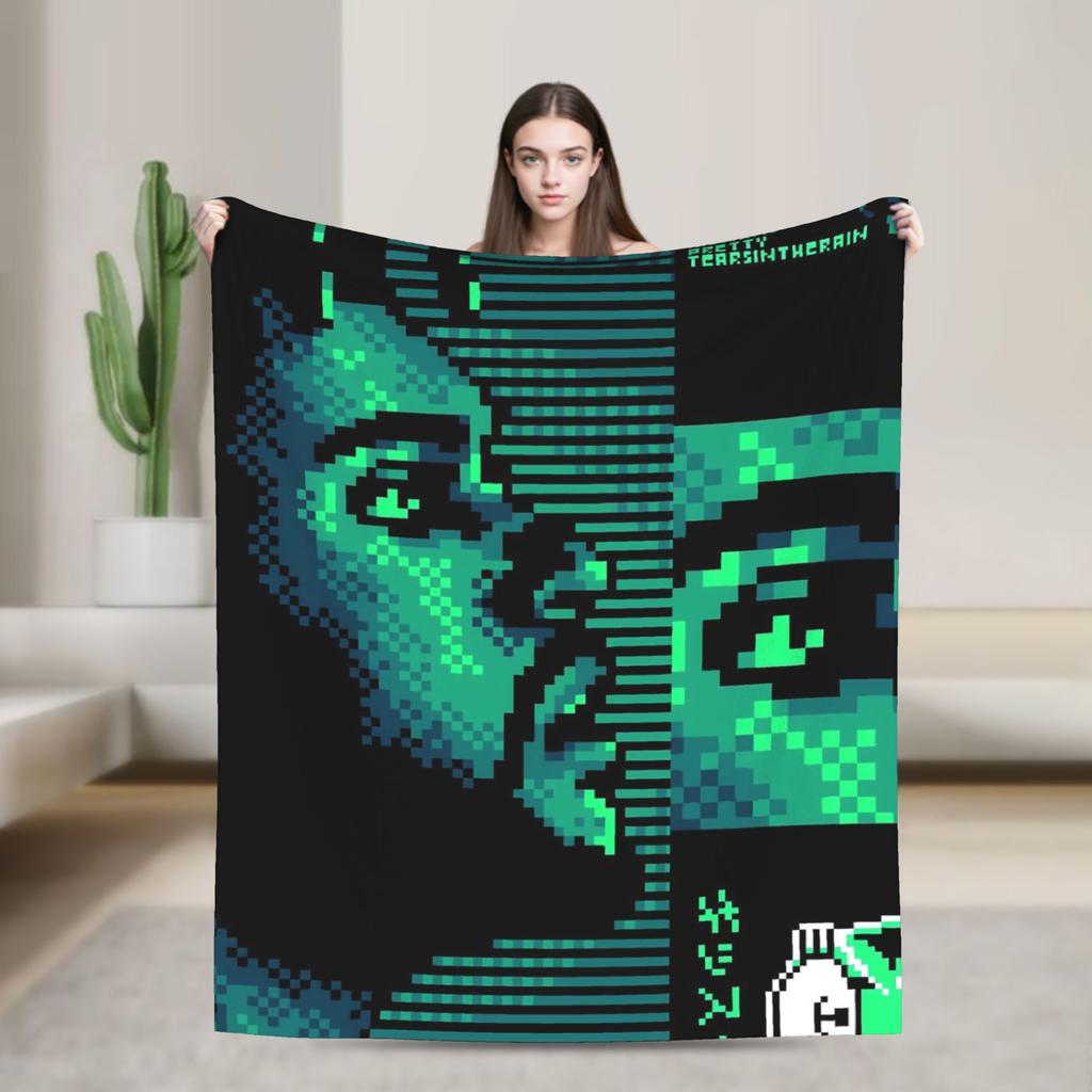 The Weeknd XO Album Flannel Blanket  Super Warm Throw Blanket for Home Decor Camping Pattern Bedspread Sofa Bed Cover