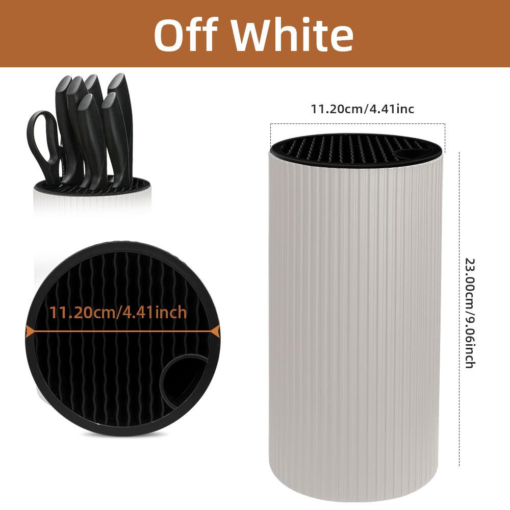 Soporte de cuchillos de cocina de 8,8 pulgadas para cocina, soporte para chef, inserto para cuchillos de cerámica, cubo organizador de cuchillos de plástico, herramientas de almacenamiento para cocina