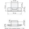 Set of 3x Carpenter' Handles for Mounting Fronts to 18mm Boards - 0, 2, 3mm
